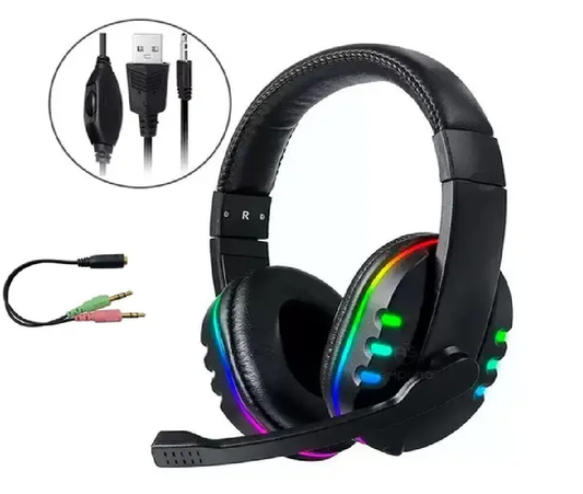 Diadema Audífonos Gamer LUCES LED